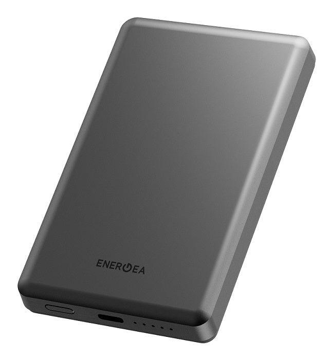 ENERGEA ALUPAC AIR,  10000MAH ULTRA LIGHT ALUMINIUM MAGSAFE COMPATIBLE POWER BANK - GUN