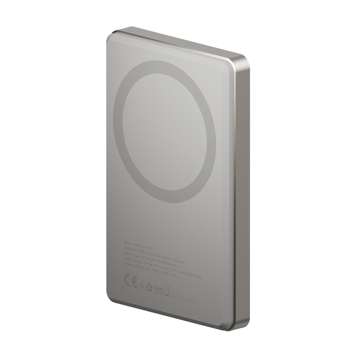 ENERGEA ALUPAC AIR,  10000MAH ULTRA LIGHT ALUMINIUM MAGSAFE COMPATIBLE POWER BANK