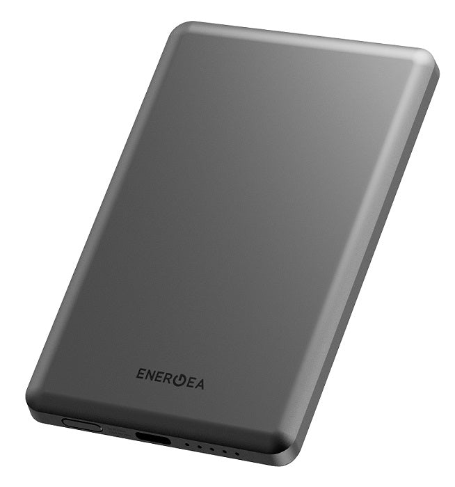 ENERGEA ALUPAC AIR,  5000MAH ULTRA LIGHT ALUMINIUM MAGSAFE COMPATIBLE POWER BANK - GUN