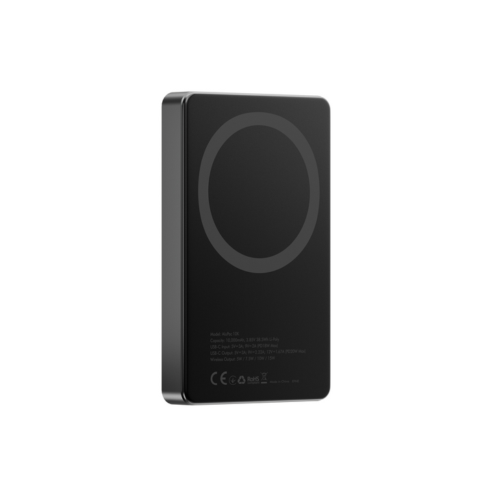 ENERGEA ALUPAC 10K,  10000MAH ULTRA LIGHT ALUMINIUM MAGSAFE COMPATIBLE POWER BANK
