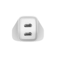 ENERGEA AMPCHARGE GAN40+, 2C PD/PPS WALL CHARGER,40W (UK) - WHITE