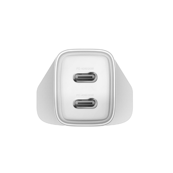 ENERGEA AMPCHARGE GAN40+, 2C PD/PPS WALL CHARGER,40W (UK) - WHITE