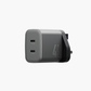 ENERGEA AMPCHARGE GAN45, 2C PD/PPS/QC3.0 WALL CHARGER,45W (UK) - GUNMETAL