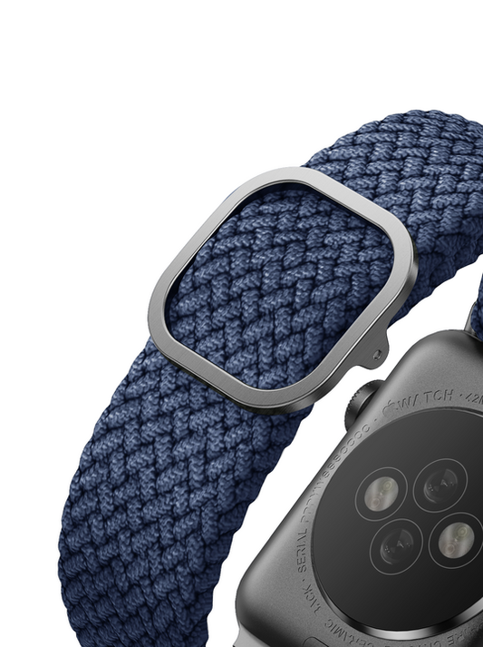 سوار UNIQ ASPEN مضفر لساعة Apple مقاس 45/44/42 مم