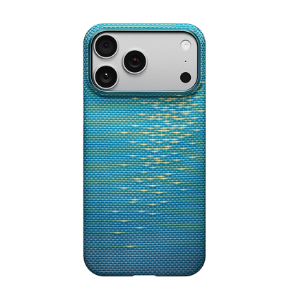 PITAKA Glints of Gold Ultra-Slim Case  for iPhone 17 Pro (Lucid Blue)
