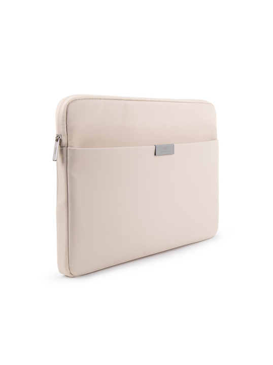 UNIQ BERGEN PROTECTIVE NYLON LAPTOP SLEEVE (UP TO 14”) - IVORY BEIGE