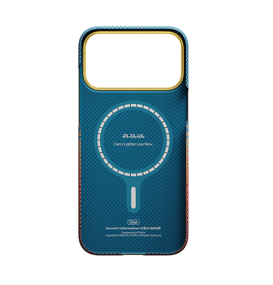 PITAKA Edge Case for iPhone 17 Pro - Sunset2.0-California Dream