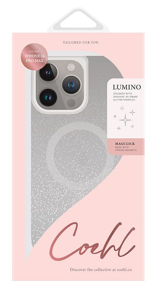 UNIQ COEHL IPHONE 16 PRO MAX (2024) 6.9 MAGNETIC CHARGING LUMINO - SPARKLING SILVER (SPARKLING SILVER)