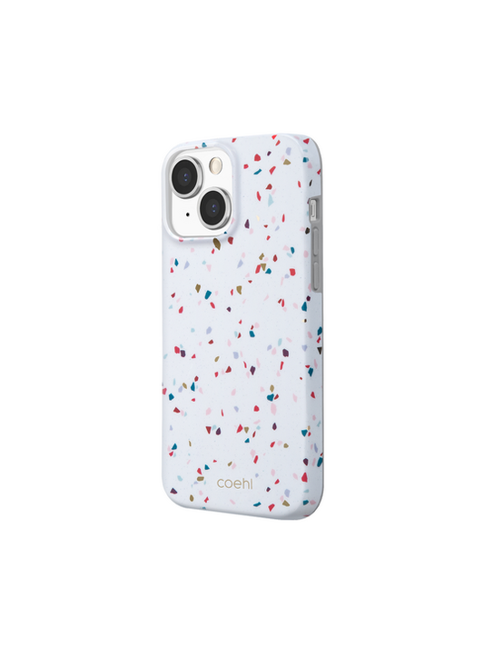 UNIQ COEHL IPHONE 13 TERRAZZO - NATURAL WHITE (WHITE)