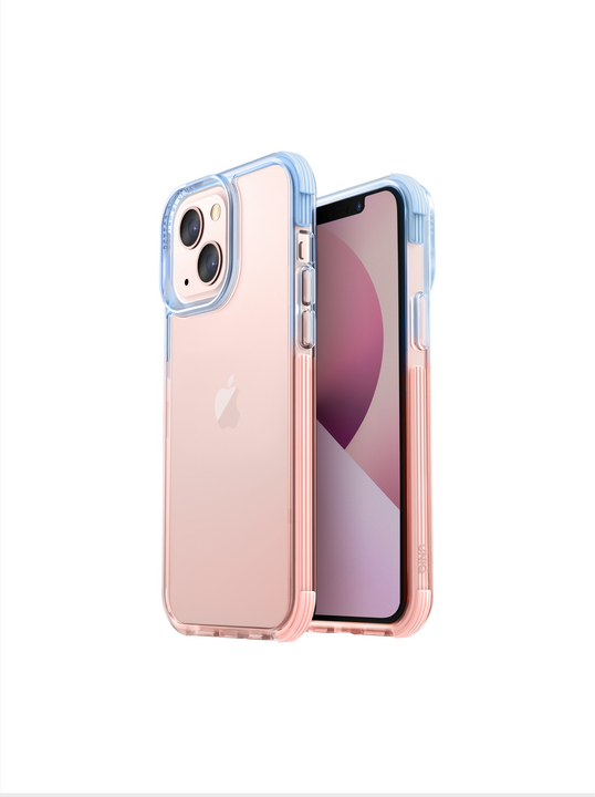 UNIQ HYBRID IPHONE 13 COMBAT DUO - ARCTIC (BLUE/PINK)