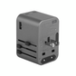 ENERGEA TRAVELWORLD ADAPTER GAN65, 1A2C 65W - GUNMETAL