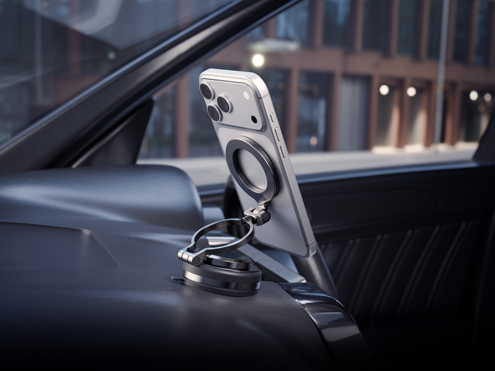 ENERGEA MAGMOUNT FLEX, QUAD AXIS MAGSAFE HOLDER (DASHBOARD/WINDOW) - GUNMETAL