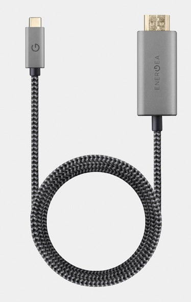 ENERGEA FIBRATOUGH, USB-C TO HDMI CABLE 4K@60HZ 2M - BLACK