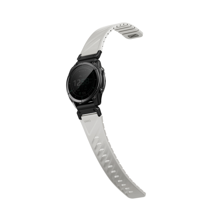 UNIQ FLUO MAGNETIC SMARTWATCH STRAP 22MM LUG WITH REMOVABLE CONNECTOR - MIST GREY (MIST GREY)