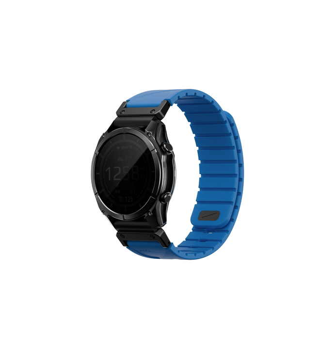 UNIQ FLUO MAGNETIC SMARTWATCH STRAP 22MM LUG WITH REMOVABLE CONNECTOR - OCEAN BLUE (OCEAN BLUE)