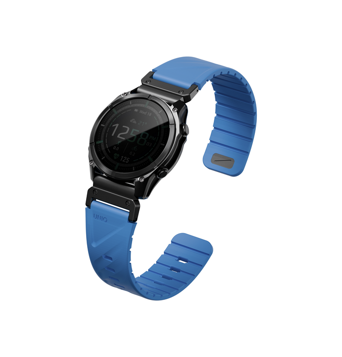 UNIQ FLUO MAGNETIC SMARTWATCH STRAP 22MM LUG WITH REMOVABLE CONNECTOR - OCEAN BLUE (OCEAN BLUE)