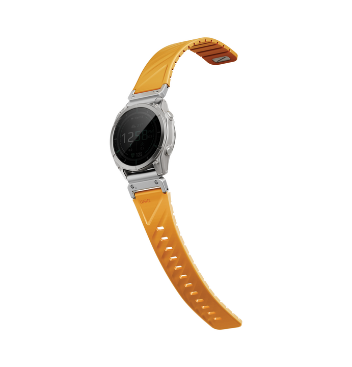 UNIQ FLUO MAGNETIC SMARTWATCH STRAP 22MM LUG WITH REMOVABLE CONNECTOR - PALE ORANGE (PALE ORANGE)