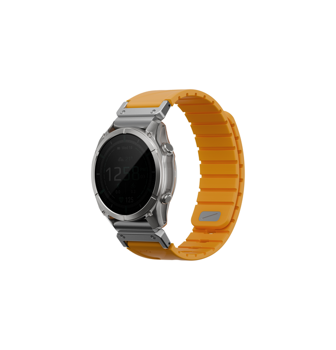 UNIQ FLUO MAGNETIC SMARTWATCH STRAP 22MM LUG WITH REMOVABLE CONNECTOR - PALE ORANGE (PALE ORANGE)