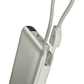 BAZIC GOPOWER FUSION MAG 10K, MAGSAFE POWERBANK WITH BUILT-IN USB-C CABLE - PEBBLE
