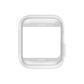 Clear hybrid Apple Watch 44mm case with transparent screen protection
