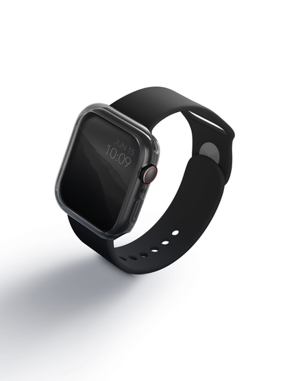 UNIQ GLASE APPLE WATCH CASE DUAL PACK 41MM - CLEAR/ SMOKE
