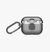 UNIQ GLASE PRO AirPods Pro 3rd-gen lock case, smoke translucent with keyring carabiner