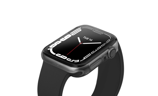UNIQ GLASE APPLE WATCH CASE DUAL PACK 45MM - CLEAR/ SMOKE