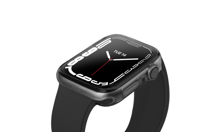 UNIQ GLASE APPLE WATCH CASE DUAL PACK 41MM - CLEAR/ SMOKE