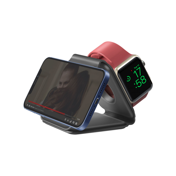 BAZIC GOMAG TRIO, 3IN1 FOLDABLE MAGNETIC WIRELESS CHARGER 15W IPHONE/WATCH/AIRPODS - GREY