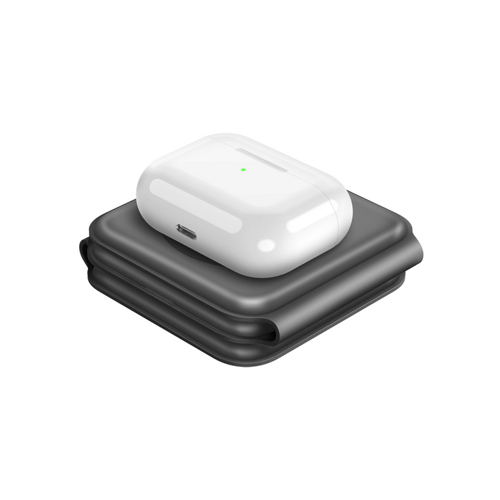 BAZIC GOMAG TRIO, 3IN1 FOLDABLE MAGNETIC WIRELESS CHARGER 15W IPHONE/WATCH/AIRPODS - GREY