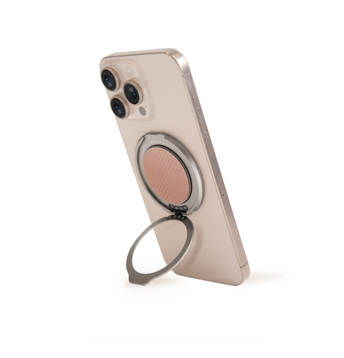UNIQ GRIPFIT CLASSIC 360 MAGNETIC MOUNT & KICKSTAND -  BLUSH PINK
