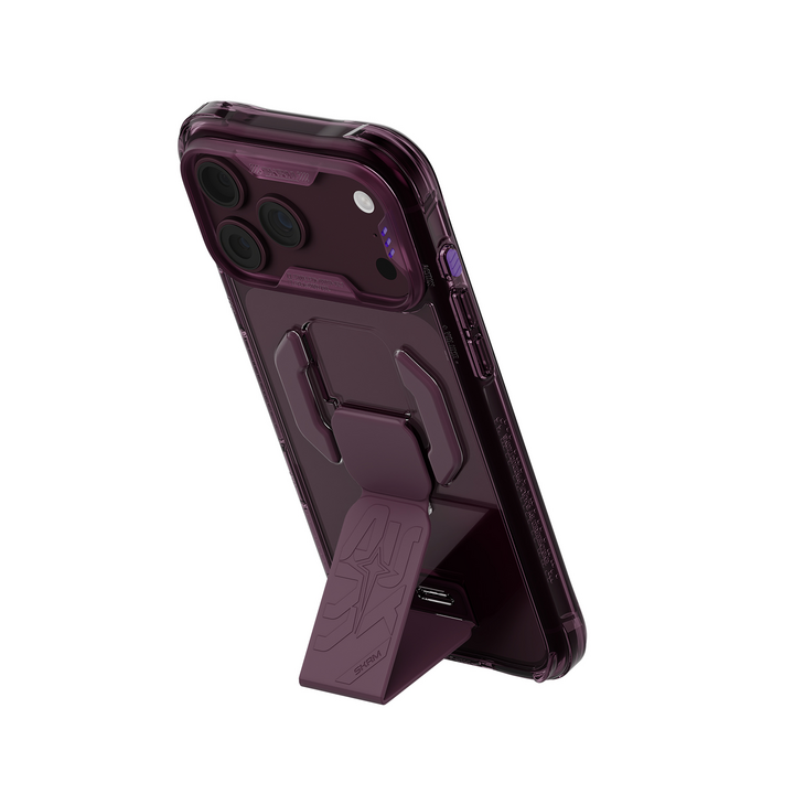 SKINARMA IPHONE 18 PRO MAX 6.9"" (2026)  HELIO CE (SILICON GRIP-STAND) - Burgundy