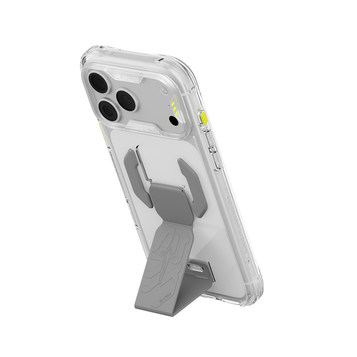 SKINARMA IPHONE 18 PRO MAX 6.9"" (2026)  HELIO CE (SILICON GRIP-STAND) - Clear