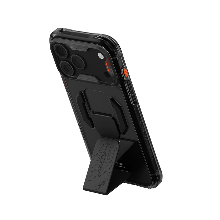 SKINARMA IPHONE 18 PRO MAX 6.9 (2026)  HELIO CE (SILICON GRIP-STAND) - Graphite