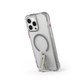 Titanium clear-edged phone case with Mag-charging ring and 360Â° stand