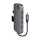 ENERGEA ALUHUB HD PRO, 8 IN 1 SUPERSPEED ALUMINIUM 3.1 USB-C HUB - GUNMETAL