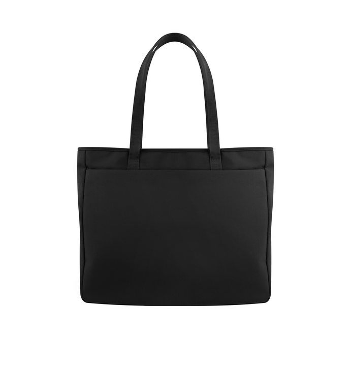 UNIQ HAVA RPET FABRIC TOTE BAG (UP TO 14") - MIDNIGHT BLACK (MIDNIGHT BLACK)