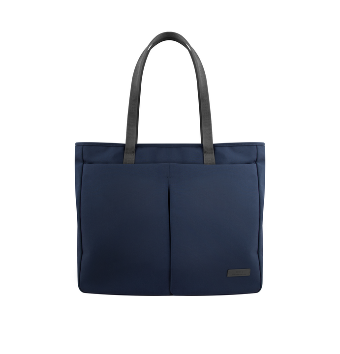 UNIQ HAVA RPET FABRIC TOTE BAG (UP TO 14") - INDIGO BLUE
