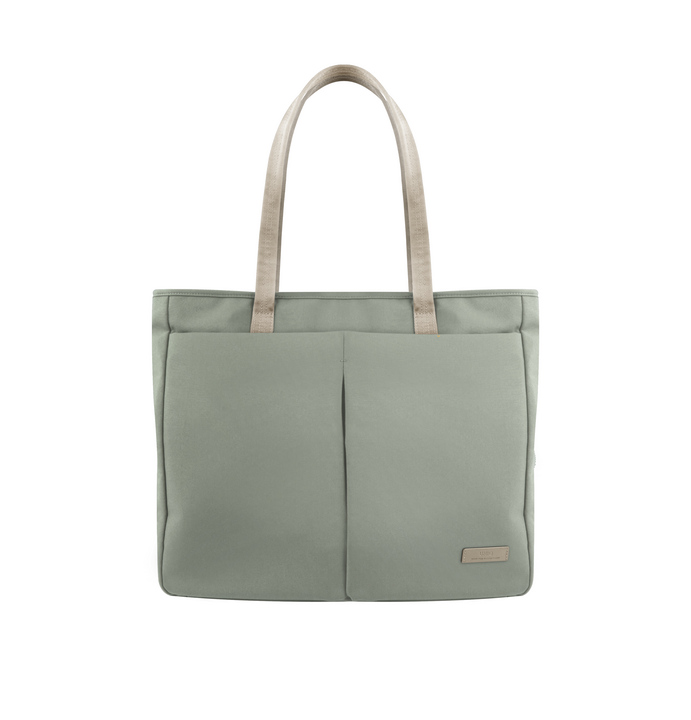 UNIQ HAVA RPET FABRIC TOTE BAG (UP TO 14") - LAUREL GREEN
