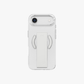 Clear hybrid iPhone case with MagClick charging plate and dual side grips