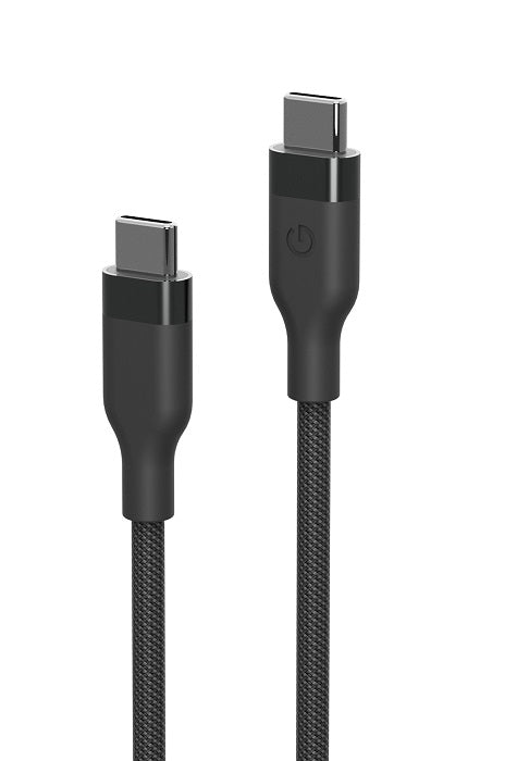 ENERGEA HELIX C-C MAGNETIC CABLE 480MBPS, 100W 1.5M - BLACK