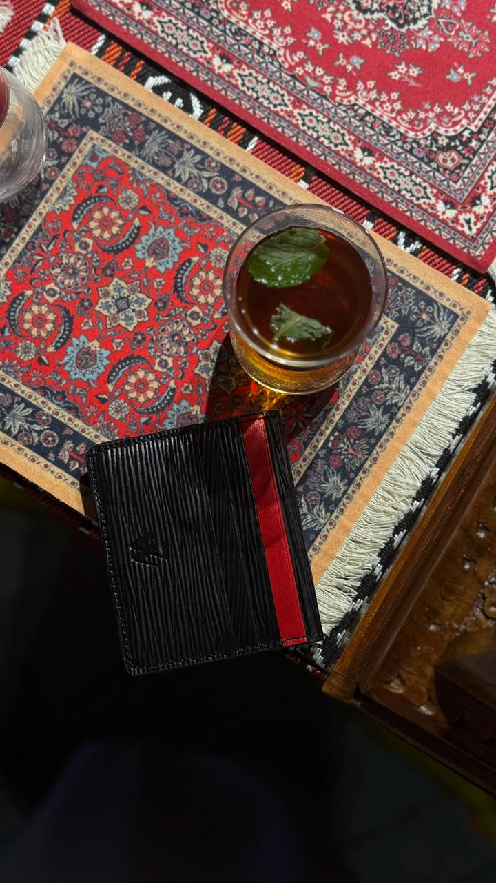 7 WALLET GENUINE  LEATHER WITH KEYCHAIN COMBO