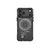 Graphite iPhone 17 Pro case with MagSafe-style ring, dual camera openings, raised edges