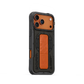 Black and orange iPhone 17 Pro case with mag-charge plate and grip-stand insert