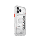 Clear protective iPhone 17 Pro case, transparent back with raised camera lens edges
