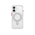 Clear iPhone 17 phone case with Mag-charge ring on the back