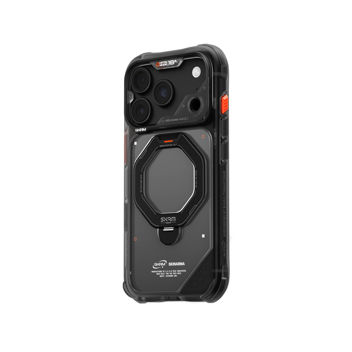 SKINARMA IPHONE 18 PRO 6.3 (2026) SATURN (ROTATING KICK-STAND) - Black