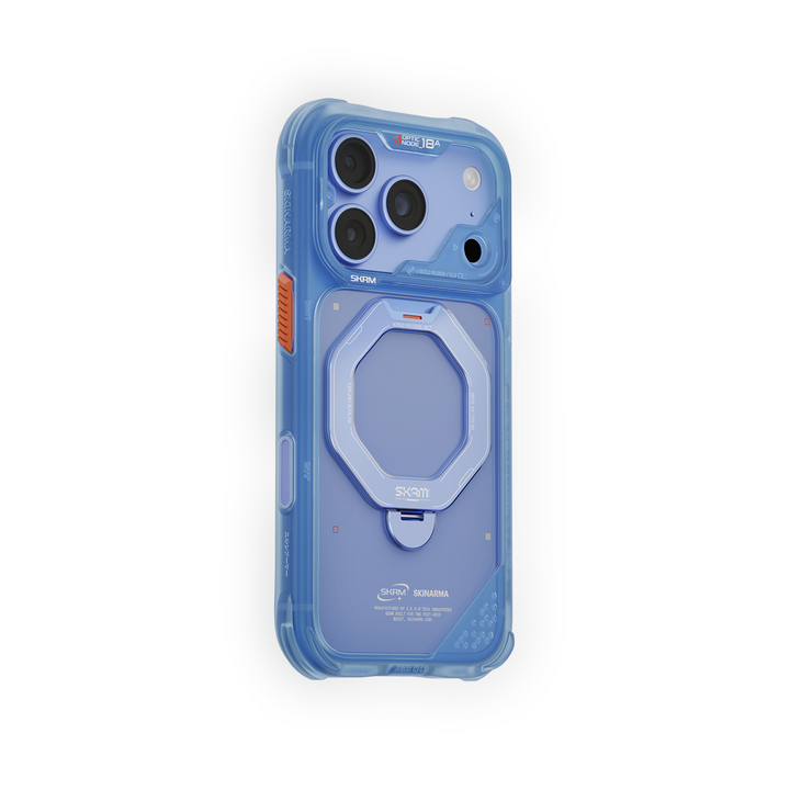 SKINARMA IPHONE 18 PRO 6.3 (2026) SATURN (ROTATING KICK-STAND) - Blue