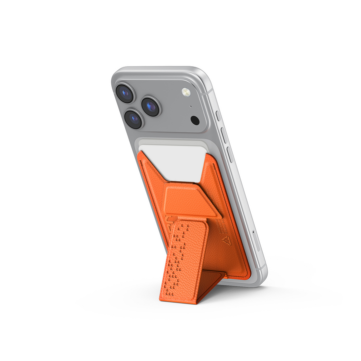 SKINARMA MAGNETIC CARDHOLDER WITH GRIP-STAND KADO HAXA - ORANGE