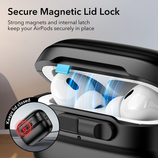 ESR Pulse Magnetic Lock Case (HaloLock), Compatible with AirPods Pro 2nd Gen
